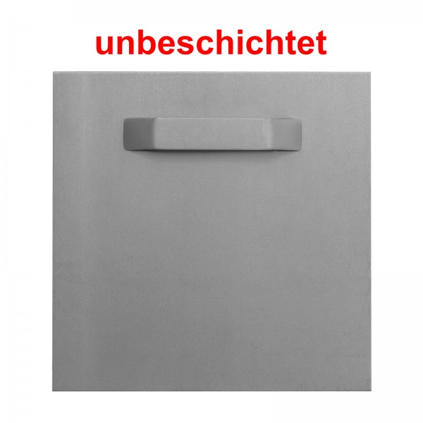 Spiegelblech / Aufhängeblech / Haftblech mit Öse (unbeschichtet)