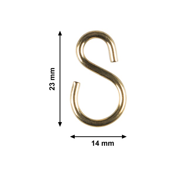 S-Hook 5645, nickel-plated - 10 pieces