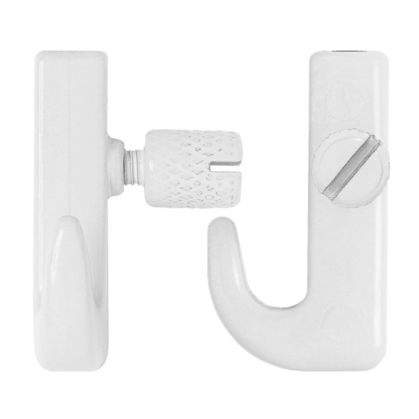 Picture Hook Midi with lateral screw - white