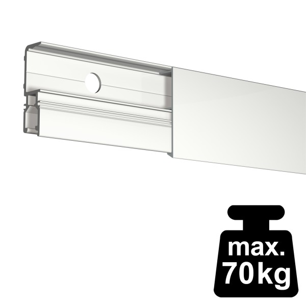 Newly Bilderschiene R70 Museum Line Weiß 200cm