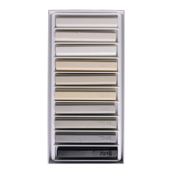 Framing Wax Set - Soft Wax Series 750, white/grey
