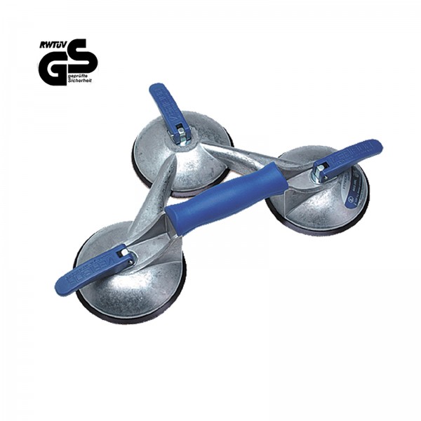 Triple suction cup lifter (Lifting capacity parallel 100 kg)