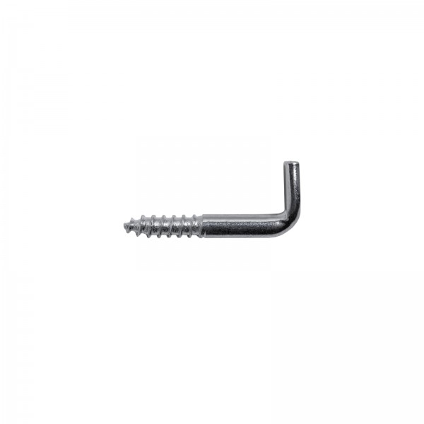 Slotted Flat Head Right Angle Screw Hook, galvanised