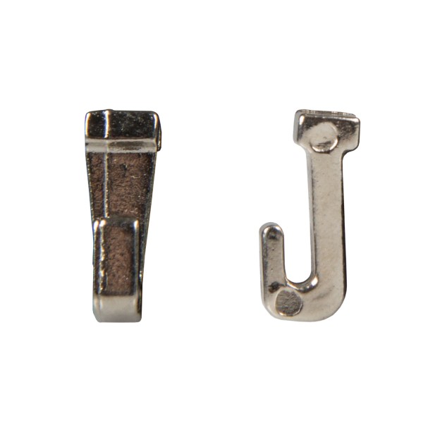 Sliding Hook for Picture Rails - nickel-plated