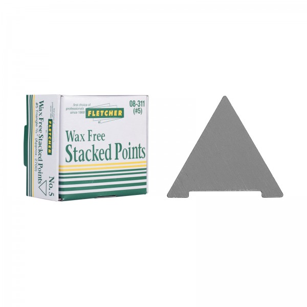 Fletcher Wax Free Stacked Points No. 5 Triangle 11mm (08-311) - 2700 points