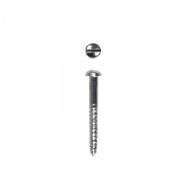Slotted round head screws 1.8 x 17mm - 100 pieces