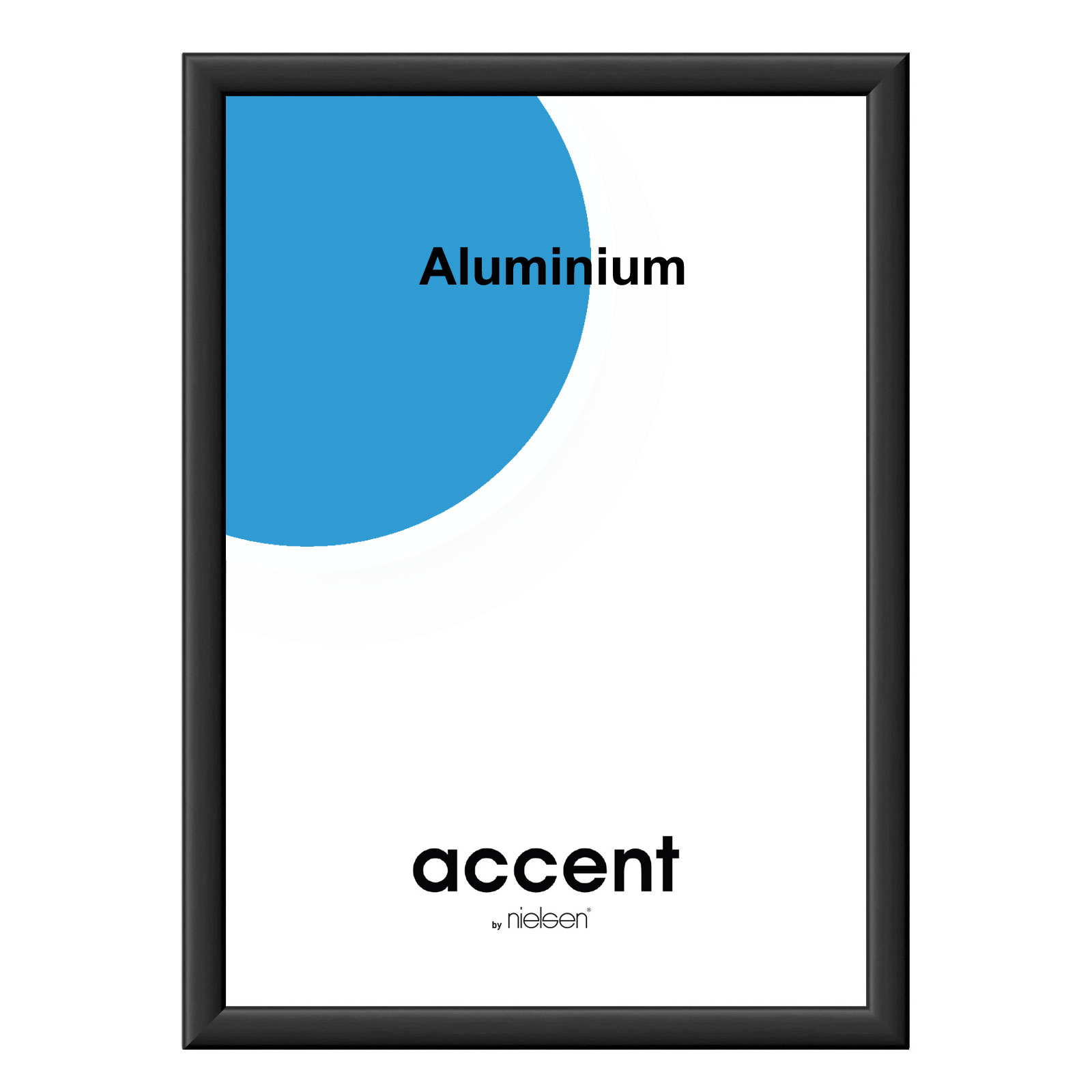 Accent Aluminium Bilderrahmen Accent Weiß Glanz 70x100 cm
