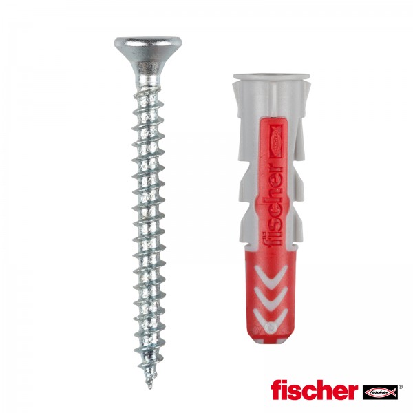 Fischer Duopower cavity dowel and screw for Fixing Clips