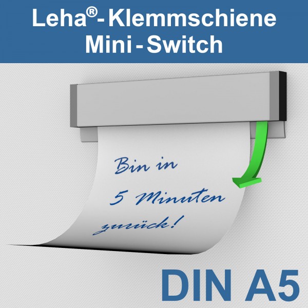 Klemmschiene Mini-Switch DIN A5 - Schraubmontage